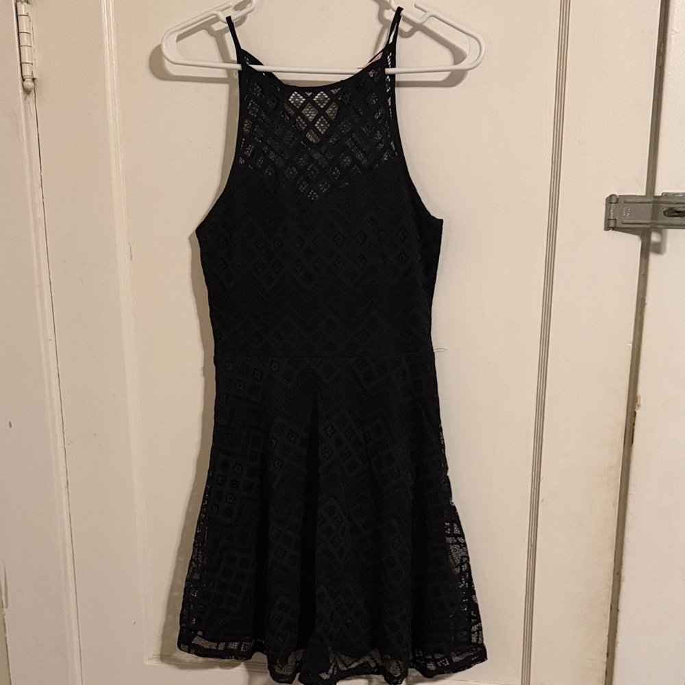 Candie's Black Lace Mini Dress